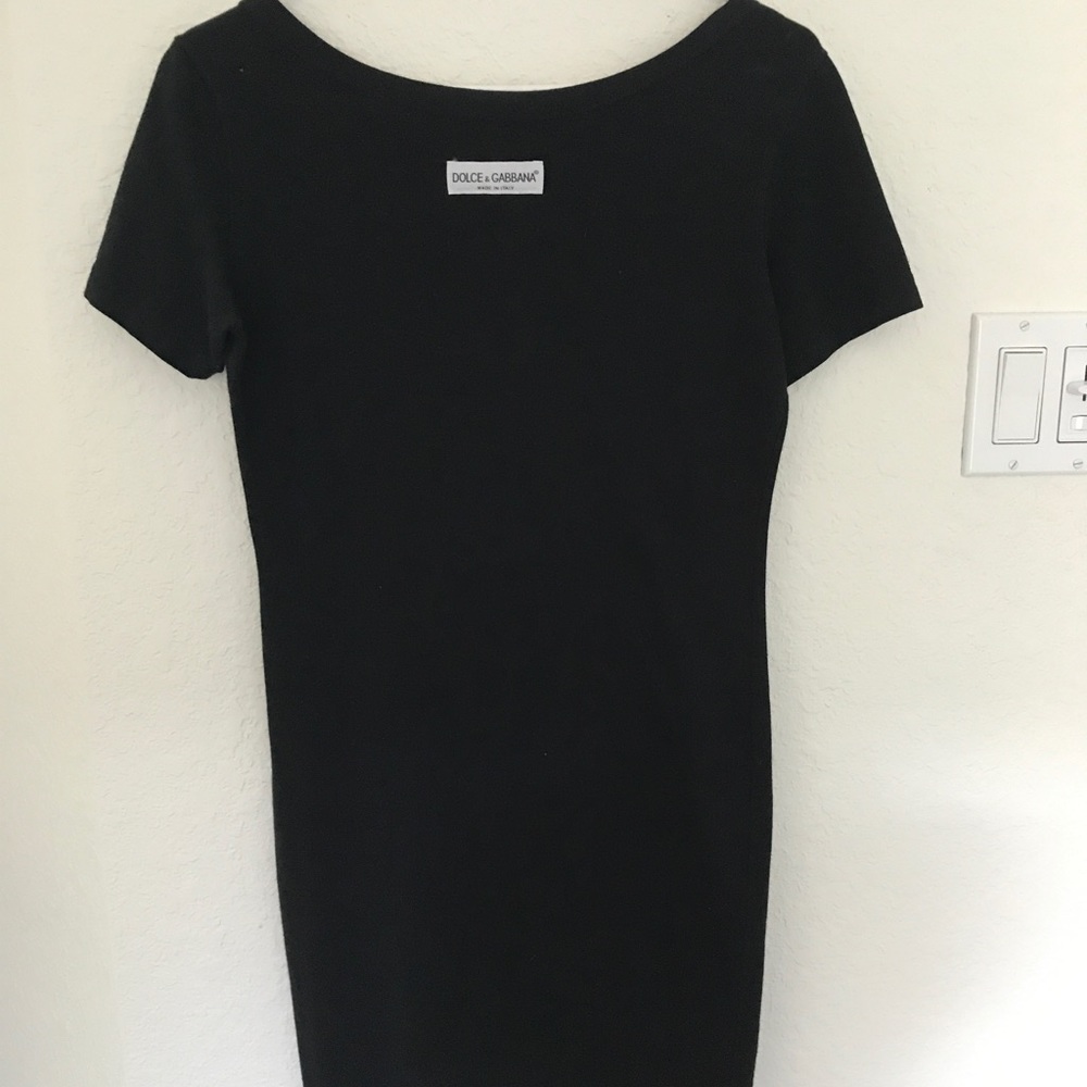 COPY - Awesome Dolce and Gabbana Black Cotton Dre…
